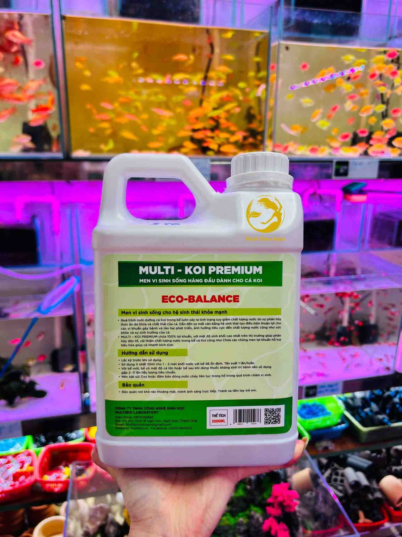 Vi sinh Multi Bio chuyên cá koi can 2L